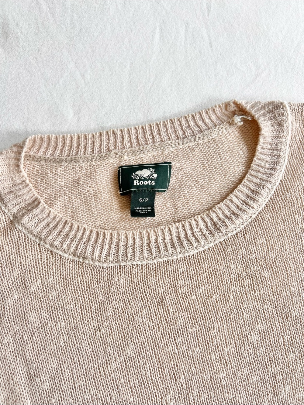 Roots Lightweight Knit Crewneck Sweater oversized - Picture 2 of 5